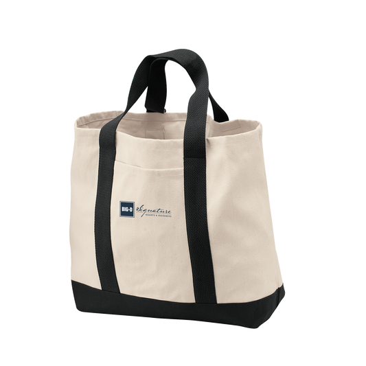Port Authority® Ideal Twill Two-Tone Shopping Tote