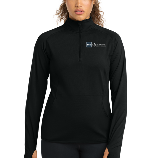 Sport-Tek® Ladies Sport-Wick® Stretch 1/2-Zip Pullover