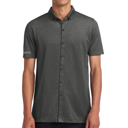 Mercer+Mettle® Stretch Pique Full-Button Polo