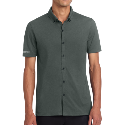 Mercer+Mettle® Stretch Pique Full-Button Polo