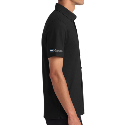 Mercer+Mettle® Stretch Pique Full-Button Polo