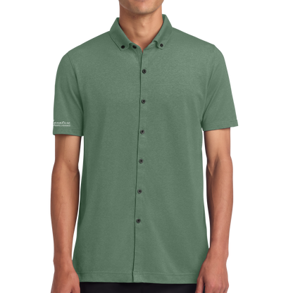 Mercer+Mettle® Stretch Pique Full-Button Polo