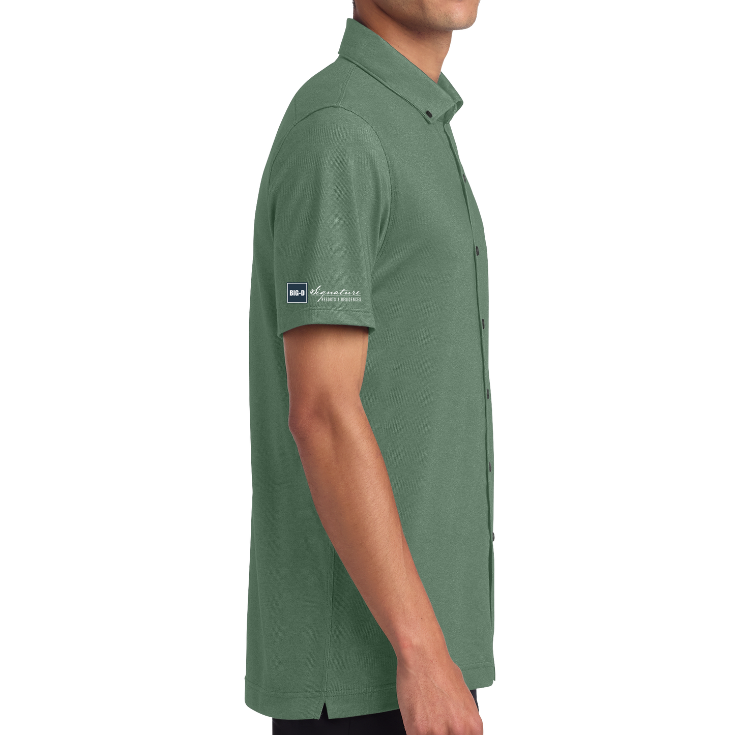 Mercer+Mettle® Stretch Pique Full-Button Polo