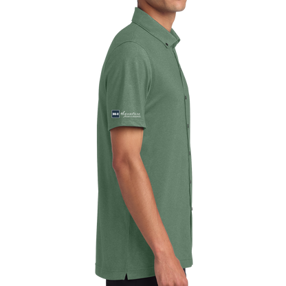 Mercer+Mettle® Stretch Pique Full-Button Polo