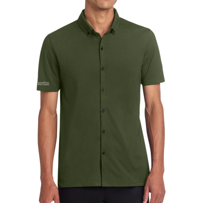 Mercer+Mettle® Stretch Pique Full-Button Polo