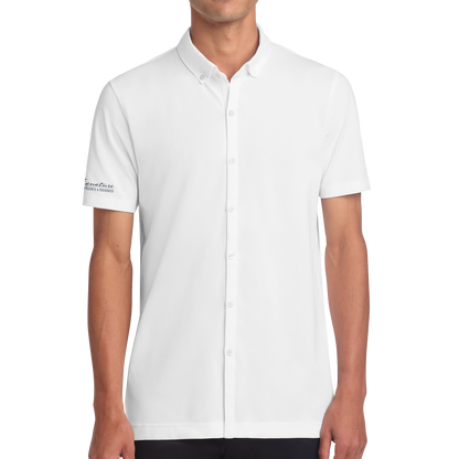 Mercer+Mettle® Stretch Pique Full-Button Polo